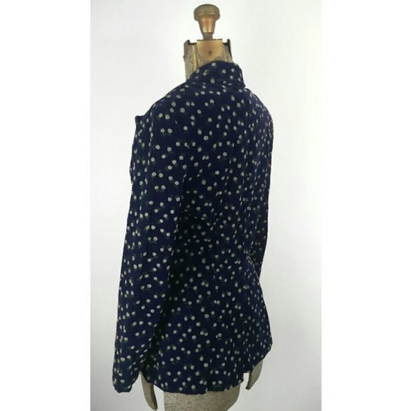 Custom made Fitted Velvet jacket Floral Ptint blazer sz.XS - Picture 2 of 16